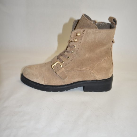 ALLSAINTS Donita Suede Combat Boot Tan Brown 41 EU 11 US - Picture 5 of 9